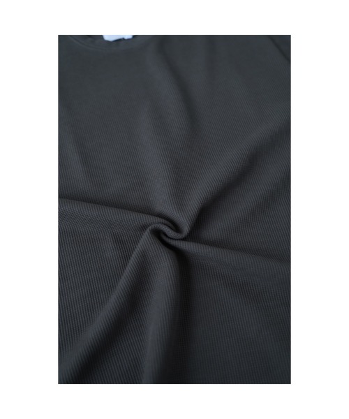 YARD PLUS（ヤードプリュス）の「YARD PLUS ワッフルドライクルー半袖BIG T（Tシャツ/カットソー・メンズ・サックスブルー/グレー/ホワイト/オリーブ・MEDIUM/LARGE）」の12枚目の写真