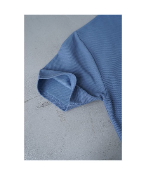 YARD PLUS（ヤードプリュス）の「YARD PLUS ワッフルドライクルー半袖BIG T（Tシャツ/カットソー・メンズ・サックスブルー/グレー/ホワイト/オリーブ・MEDIUM/LARGE）」の14枚目の写真