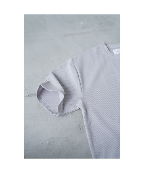 YARD PLUS（ヤードプリュス）の「YARD PLUS ワッフルドライクルー半袖BIG T（Tシャツ/カットソー・メンズ・サックスブルー/グレー/ホワイト/オリーブ・MEDIUM/LARGE）」の8枚目の写真