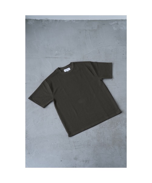 YARD PLUS（ヤードプリュス）の「YARD PLUS ワッフルドライクルー半袖BIG T（Tシャツ/カットソー・メンズ・サックスブルー/グレー/ホワイト/オリーブ・MEDIUM/LARGE）」の15枚目の写真