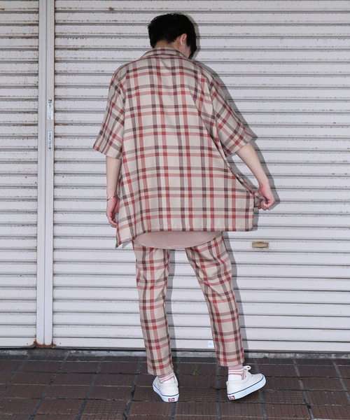 revertical（リバーティカル）の「チェック柄 テーパードパンツ セットアップ対応（その他パンツ・メンズ・ホワイト/ベージュ・M/L）」の13枚目の写真