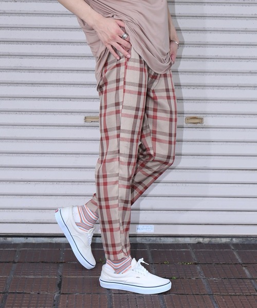 revertical（リバーティカル）の「チェック柄 テーパードパンツ セットアップ対応（その他パンツ・メンズ・ホワイト/ベージュ・M/L）」の22枚目の写真