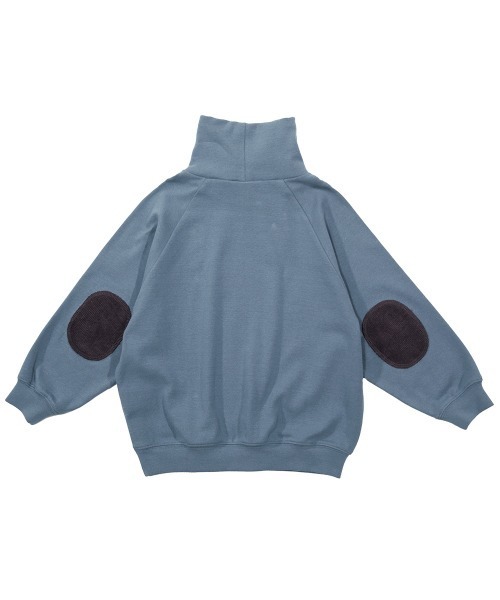 devirock（デビロック）の「肘パッチハイネック長袖Tシャツ（Tシャツ/カットソー・キッズ・ダークオリーブ/ブルーグレー/キャメル/スミクロ・110cm/100cm/120cm/130cm/140cm/150cm/160cm）」の11枚目の写真