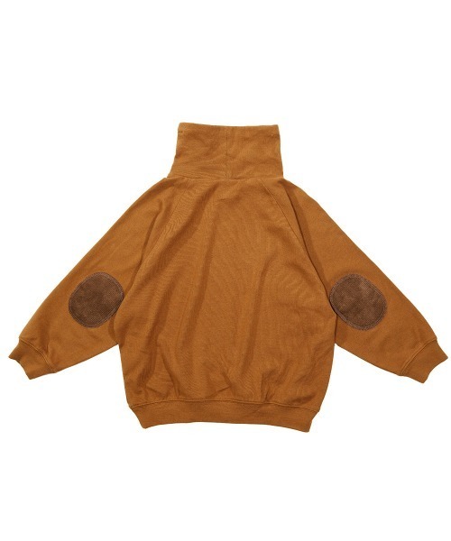 devirock（デビロック）の「肘パッチハイネック長袖Tシャツ（Tシャツ/カットソー・キッズ・ダークオリーブ/ブルーグレー/キャメル/スミクロ・110cm/100cm/120cm/130cm/140cm/150cm/160cm）」の13枚目の写真