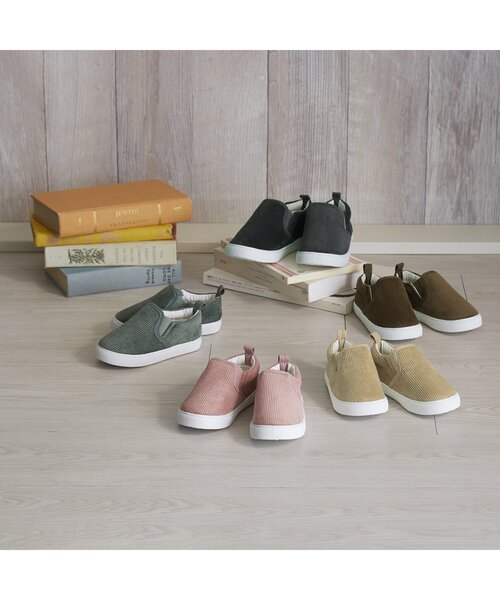 apres les cours（アプレレクール）の「■バラエティースリッポン（スリッポン・キッズ・チャコール/ブラウン/ベージュ/ピンク/ミント・16/15 /19/21/17/20/14/18/13）」の7枚目の写真