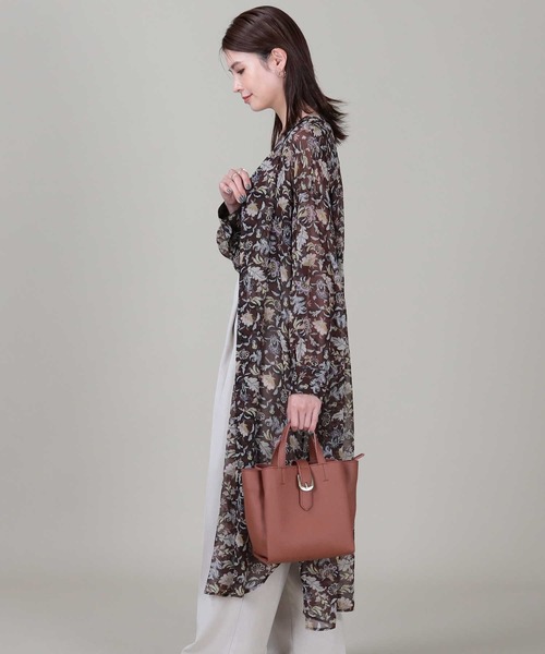 HONEYSUCKLE ROSE（ハニーサックルローズ）の「【HONEYSUCKLE ROSE】３層フェイクレザーショルダー（ショルダーバッグ・レディース・ブラック/ブラウン・ONE SIZE）」の7枚目の写真