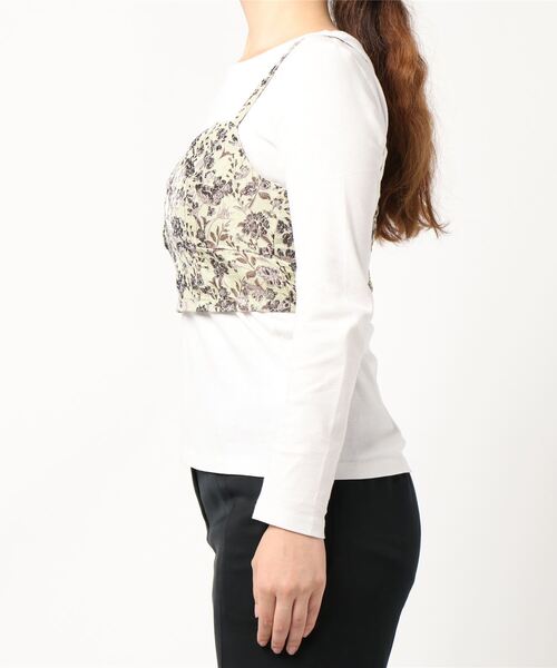 archives（アルシーヴ）の「ジャガードビスチェ（シャツ/ブラウス・レディース・ブラック/ベージュ・MEDIUM）」の3枚目の写真