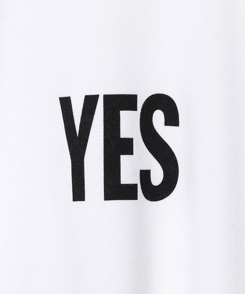 ADAM ET ROPE'（アダムエロペ）の「【DOUBLE FANTASY×ADAM ET ROPE'】YES crewneck sweat（スウェット・レディース・ブラック/グレー/ホワイト・M）」の11枚目の写真