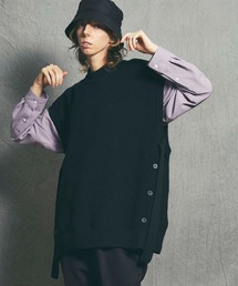 MAISON SPECIAL | 《ユニセックスアイテム》プライムオーバーサイドスリットベスト 【MAISON SPECIAL/メゾンスペシャル】(ベスト)