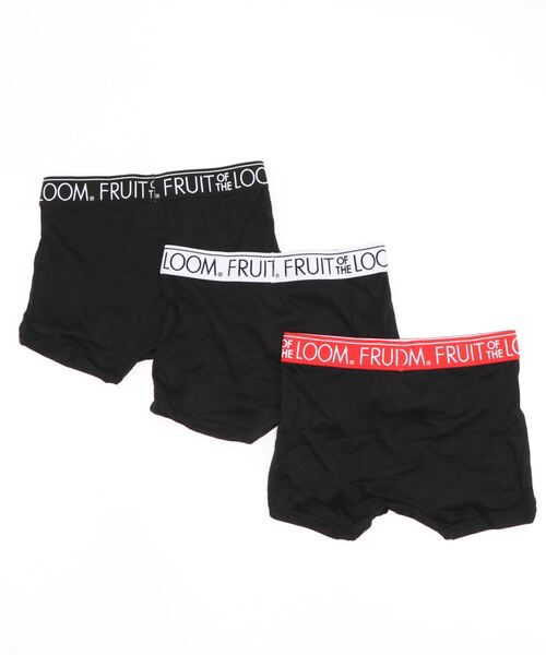 FRUIT OF THE LOOM（フルーツオブザルーム）の「【FRUIT OF THE LOOM/フルーツオブザルーム】3P_TCフライス_ボクサーブリーフ（ボクサーパンツ・メンズ・ブラック/ネイビー・MEDIUM/LARGE）」の3枚目の写真