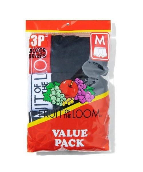 FRUIT OF THE LOOM（フルーツオブザルーム）の「【FRUIT OF THE LOOM/フルーツオブザルーム】3P_TCフライス_ボクサーブリーフ（ボクサーパンツ・メンズ・ブラック/ネイビー・MEDIUM/LARGE）」の5枚目の写真