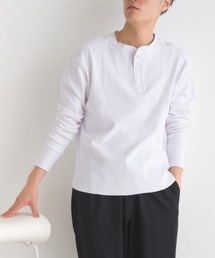 OMNES | メンズ ハニカムヘンリーネック長袖Tシャツ(Tシャツ/カットソー)