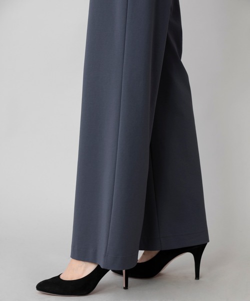 Munich（ミューニック）の「コットンポリエステルストレッチインターロック　ワイドパンツ(セットアップ可)（その他パンツ・レディース・ブラック/ダークグレー/グレイッシュベージュ・S/M/XS）」の14枚目の写真