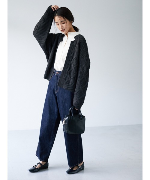 CRAFT STANDARD BOUTIQUEざっくりケーブルニットカーディガン CRAFT STANDARD BOUTIQUE - CRAFT STANDARD BOUTIQUEざっくりケーブル