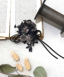 m.soeur（エムスール）の「勿忘草のヘアリボン＊（その他ヘアアクセサリー・キッズ）」