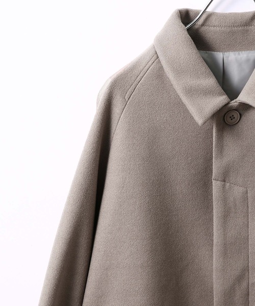 JUNRED（ジュンレッド）の「ドルマンステンカラーコート（ステンカラーコート・メンズ・ダークブラウン/ベージュ系その他・S/M/L）」の3枚目の写真