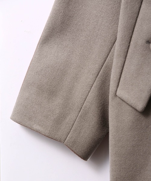 JUNRED（ジュンレッド）の「ドルマンステンカラーコート（ステンカラーコート・メンズ・ダークブラウン/ベージュ系その他・S/M/L）」の14枚目の写真