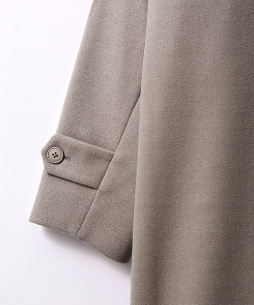 JUNRED（ジュンレッド）の「ドルマンステンカラーコート（ステンカラーコート・メンズ・ダークブラウン/ベージュ系その他・S/M/L）」の10枚目の写真