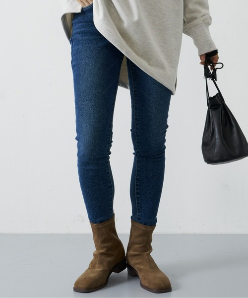 Auntie Rosa Holiday（アンティローザホリデー）の「ハイストレッチスタンダードスキニーデニム（デニムパンツ・レディース・ブラック/ネイビー/ブルー・SMALL/MEDIUM/LARGE）」の2枚目の写真