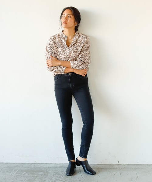 Auntie Rosa Holiday（アンティローザホリデー）の「ハイストレッチスタンダードスキニーデニム（デニムパンツ・レディース・ブラック/ネイビー/ブルー・SMALL/MEDIUM/LARGE）」の7枚目の写真