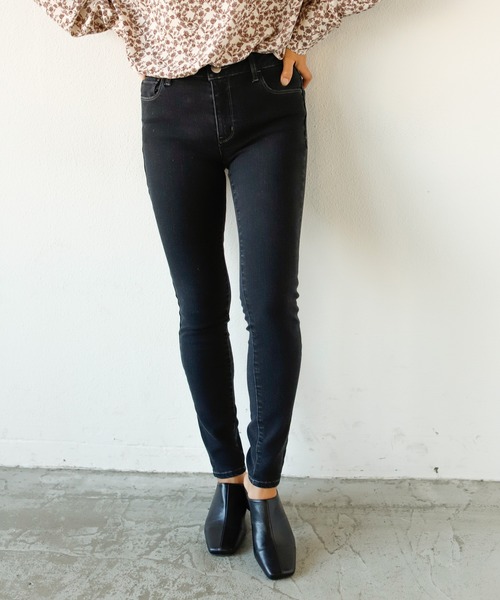 Auntie Rosa Holiday（アンティローザホリデー）の「ハイストレッチスタンダードスキニーデニム（デニムパンツ・レディース・ブラック/ネイビー/ブルー・SMALL/MEDIUM/LARGE）」の4枚目の写真