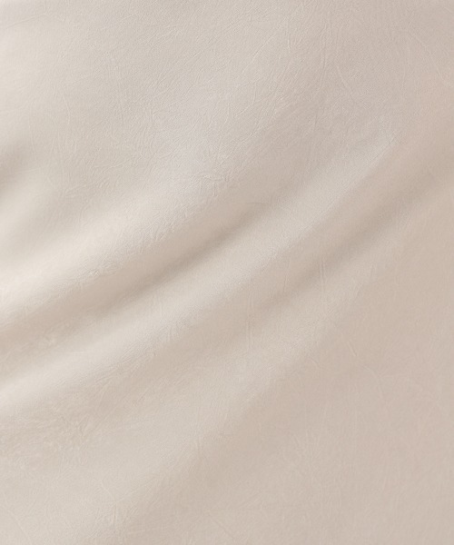 LOWRYS FARM(ローリーズファーム)の「シワサテンフレアスカート 935182(スカート・レディース・アイボリー/グリーン/ブラウン・FREE)」の7枚目の写真