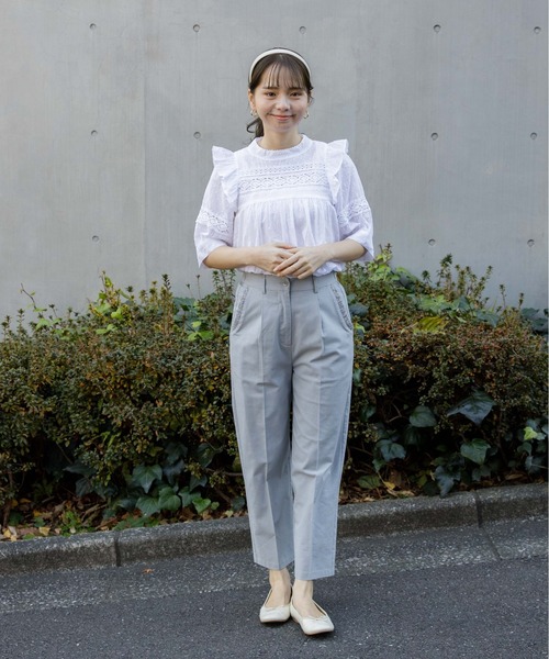 flower（フラワー）の「クリアリーカットワークパンツ（その他パンツ・レディース・ブラウン/ブルー/アイボリー・FREE）」の9枚目の写真