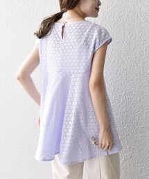 【WEB限定】〈手洗い可能〉アイレットペプラムフレンチカットソー◇