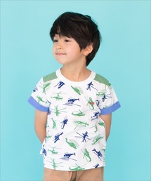 RAGMART（ラグマート）の「総柄 プリントＴシャツヘリコプター（Tシャツ/カットソー・キッズ）」