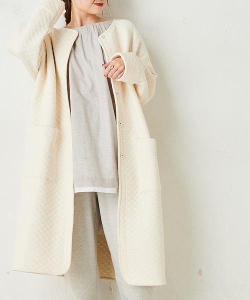 新品◆ ピュアルセシン　◆ ナチュラル　綿麻ニット七分袖チュニック pual ce cin - pual ce cin ドットチュニック 7分袖の通販 by S