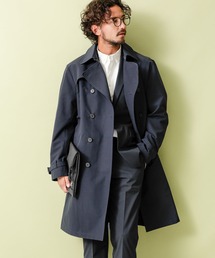 セール ブランド古着 メンズのトレンチコート ブルー ネイビー 青色系 コットン 古着通販 Zozoused