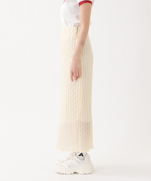 ALAND(エーランド)の「3.3Field Trip/WAVE EMBROIDED スカート 2944749(スカート・レディース・ブラック/アイボリー・FREE)」の4枚目の写真