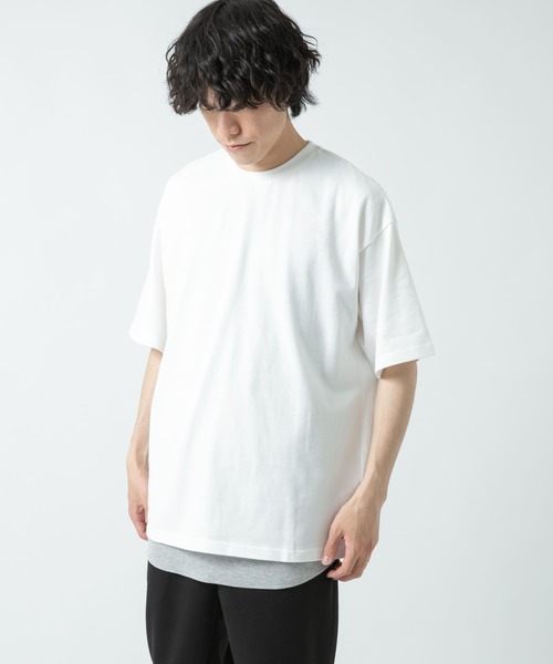 ITEMS URBANRESEARCH（アイテムズ アーバンリサーチ）の「ビッグTシャツ/リブタンクトップ 2セット（Tシャツ/カットソー・メンズ・ブラック/カーキ/ホワイト/ベージュ/ブルー・LARGE/MEDIUM/X-LARGE/SMALL）」の22枚目の写真