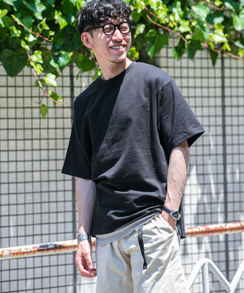 ITEMS URBANRESEARCH（アイテムズ アーバンリサーチ）の「ビッグTシャツ/リブタンクトップ 2セット（Tシャツ/カットソー・メンズ・ブラック/カーキ/ホワイト/ベージュ/ブルー・LARGE/MEDIUM/X-LARGE/SMALL）」の12枚目の写真