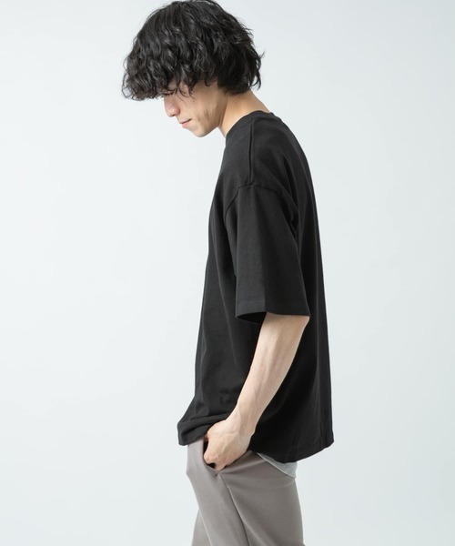 ITEMS URBANRESEARCH（アイテムズ アーバンリサーチ）の「ビッグTシャツ/リブタンクトップ 2セット（Tシャツ/カットソー・メンズ・ブラック/カーキ/ホワイト/ベージュ/ブルー・LARGE/MEDIUM/X-LARGE/SMALL）」の8枚目の写真
