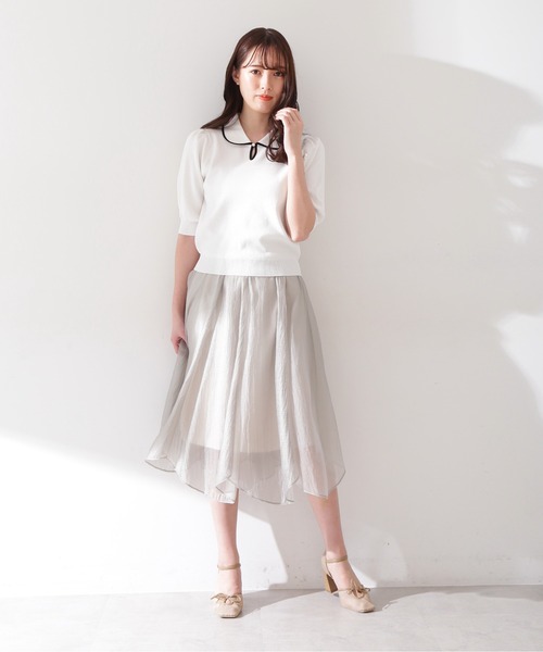 JILL by JILL STUART（ジルバイジルスチュアート）の「◇ハダミセニットトップス（ニット/セーター・レディース・ホワイト/ベージュ・FREE）」の5枚目の写真