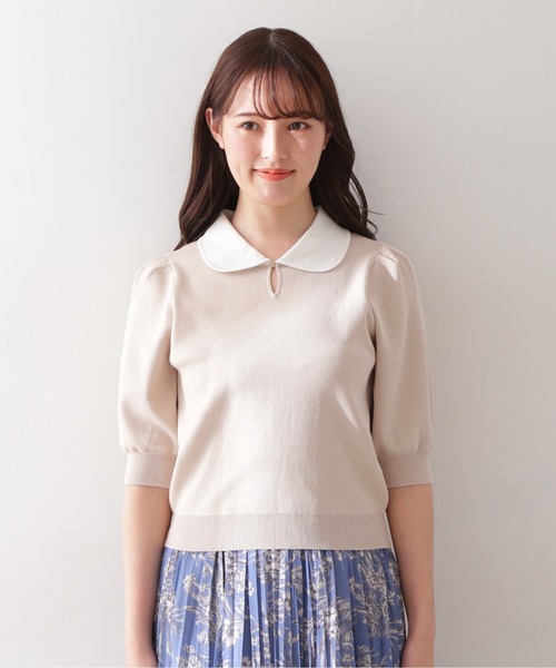 JILL by JILL STUART（ジルバイジルスチュアート）の「◇ハダミセニットトップス（ニット/セーター・レディース・ホワイト/ベージュ・FREE）」の3枚目の写真