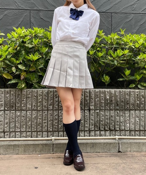 WEGO（ウィゴー）の「WEGO/無地プリーツミニスカート（スカート・レディース・ベージュ/グレー/ブラック/ネイビー・MEDIUM/SMALL/LARGE）」の13枚目の写真