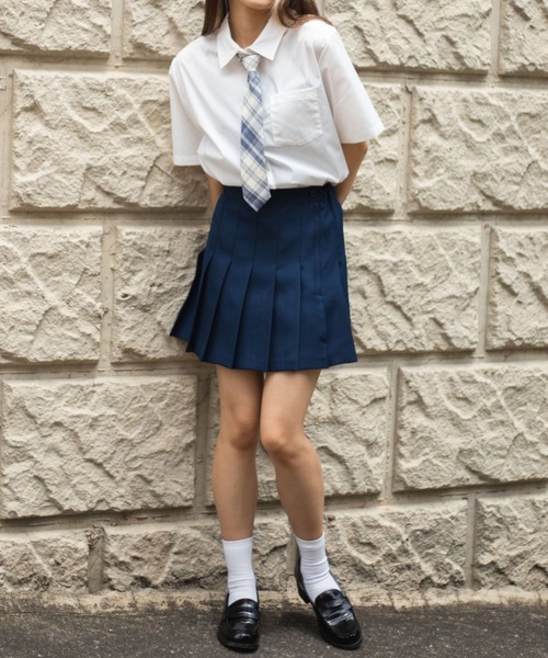 WEGO（ウィゴー）の「WEGO/無地プリーツミニスカート（スカート・レディース・ベージュ/グレー/ブラック/ネイビー・MEDIUM/SMALL/LARGE）」の15枚目の写真