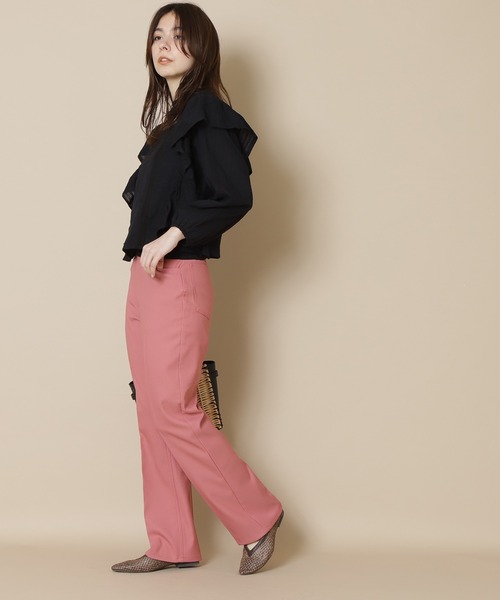 N.（N. Natural Beauty Basic）（エヌエヌナチュラルビューティーベーシック）の「≪◆フリルコンパクトブラウス≫（シャツ/ブラウス・レディース・オフホワイト/ピンク/ブラック・MEDIUM）」の18枚目の写真