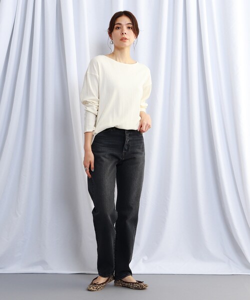 JET（ジェット）の「◆【ウォッシャブル】カーブシルエットデニムパンツ（デニムパンツ・レディース・チャコールグレー/ライトブルー・00/02/04）」の9枚目の写真