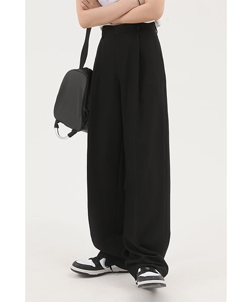 MASONPRINCE（メイソンプリンス）の「【MASONPRINCE】Wide silhouette tack slacks SK2028（スラックス・メンズ・ブラック/ベージュ・XL/M/L/S）」の2枚目の写真