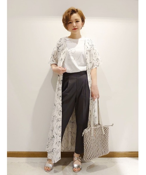 GLOBAL WORK（グローバルワーク）の「サラサラリラックス半袖ワンピース/935364（ワンピース・レディース・その他1/ベージュ/ライトグリーン/ライトブルー/ネイビー/ブラック/グリーン系その他3/その他2・MEDIUM/LARGE）」の10枚目の写真