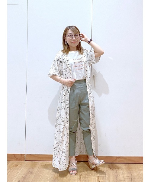 GLOBAL WORK（グローバルワーク）の「サラサラリラックス半袖ワンピース/935364（ワンピース・レディース・その他1/ベージュ/ライトグリーン/ライトブルー/ネイビー/ブラック/グリーン系その他3/その他2・MEDIUM/LARGE）」の9枚目の写真