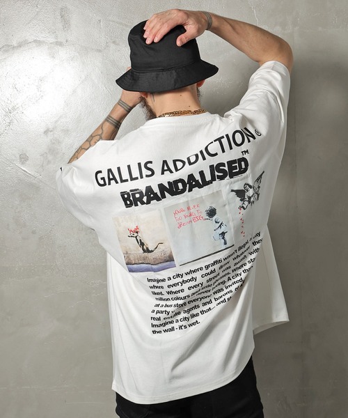 BRANDALISED(ブランダライズド)の「GA×BRANDALISED BACK 3-ART TEE(Tシャツ/カットソー・メンズ・ホワイト/ブラック/ミント・M/L)」の9枚目の写真