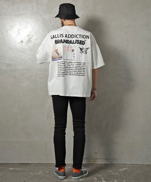 BRANDALISED(ブランダライズド)の「GA×BRANDALISED BACK 3-ART TEE(Tシャツ/カットソー・メンズ・ホワイト/ブラック/ミント・M/L)」の5枚目の写真