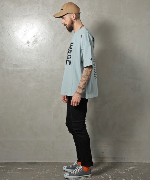 BRANDALISED(ブランダライズド)の「GA×BRANDALISED BACK 3-ART TEE(Tシャツ/カットソー・メンズ・ホワイト/ブラック/ミント・M/L)」の14枚目の写真