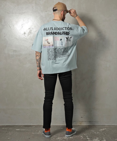 BRANDALISED(ブランダライズド)の「GA×BRANDALISED BACK 3-ART TEE(Tシャツ/カットソー・メンズ・ホワイト/ブラック/ミント・M/L)」の8枚目の写真