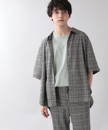 RAGEBLUE | ＜セットアップ着用可能＞TRストレッチ/グレンチェックシャツ/933438(シャツ/ブラウス)