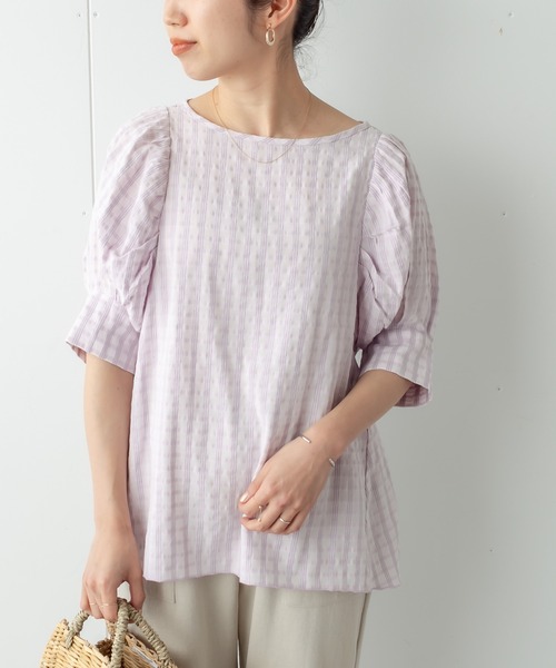 Omekashi（オメカシ）の「リネンボリュームスリーブブラウス